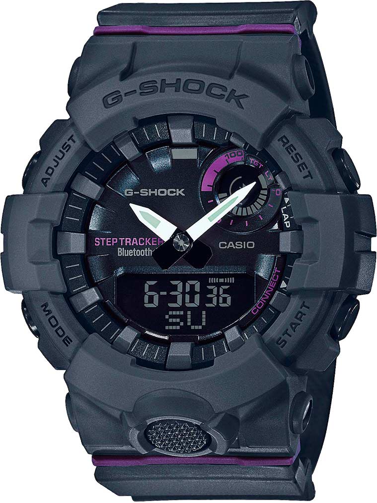 фото Японские спортивные наручные часы casio g-shock gma-b800-8aer с хронографом