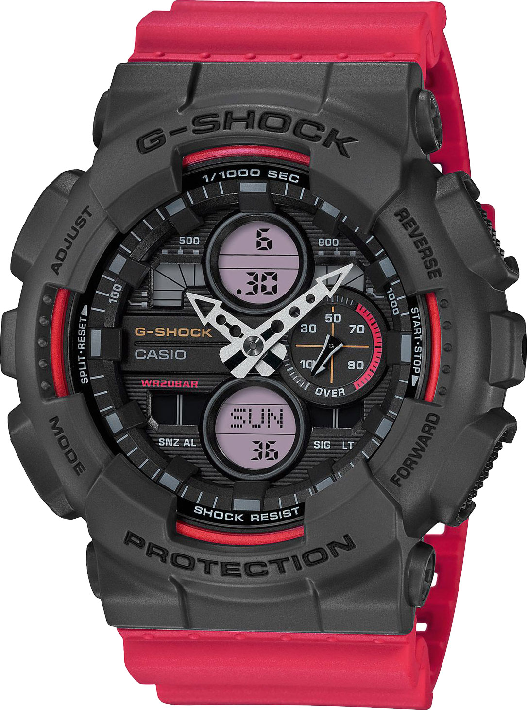 фото Японские наручные часы casio g-shock ga-140-4aer с хронографом