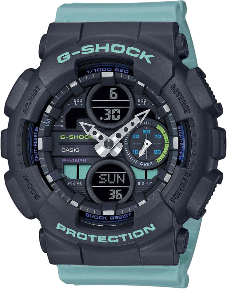 фото Японские наручные часы casio g-shock gma-s140-2aer с хронографом