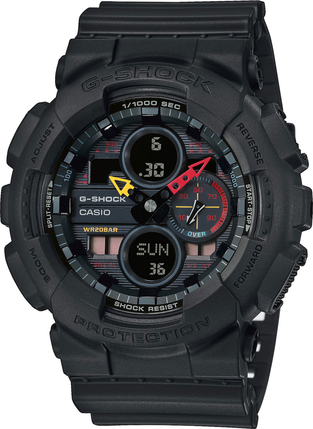 фото Японские наручные часы casio g-shock ga-140bmc-1aer с хронографом