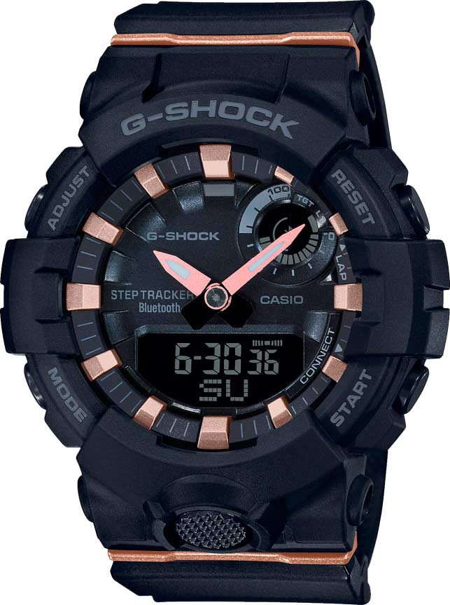 фото Японские спортивные наручные часы casio g-shock gma-b800-1aer с хронографом