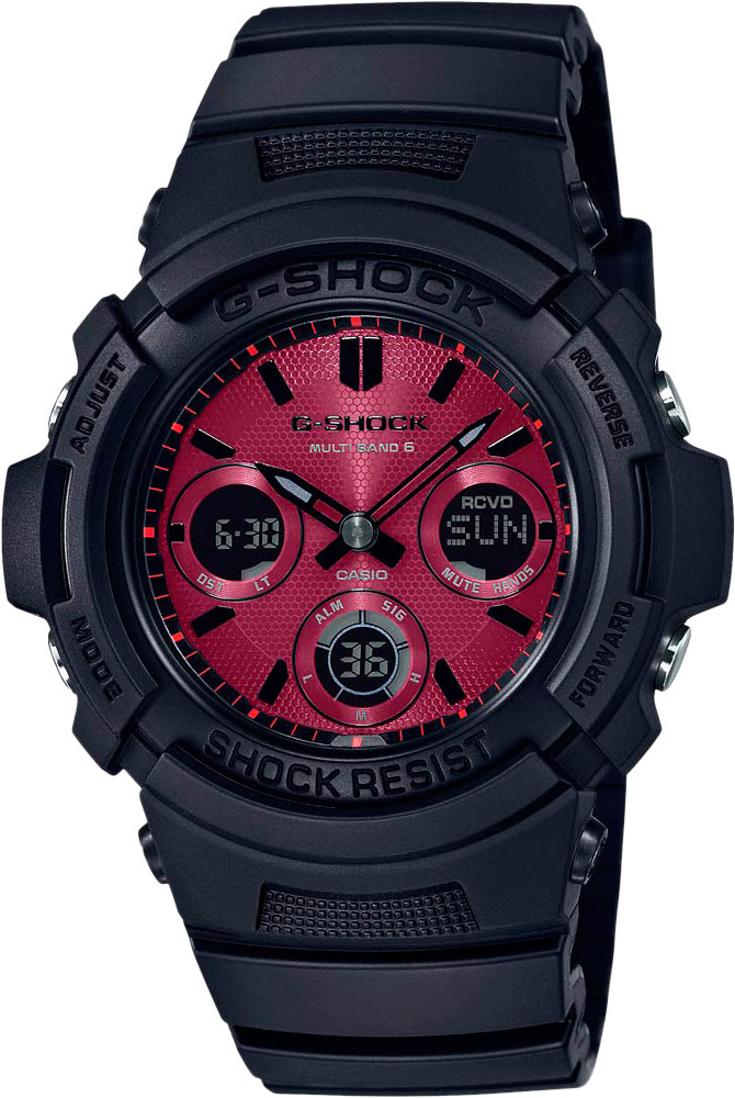 фото Японские наручные часы casio g-shock awg-m100sar-1aer с хронографом