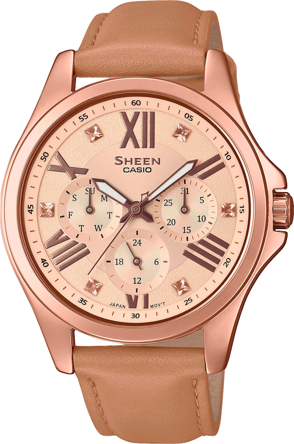 фото Наручные часы кварцевые женские casio she-3806gl