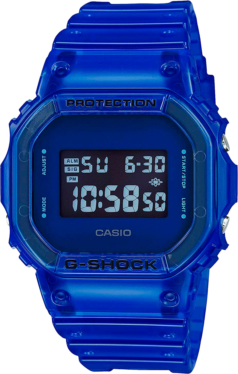 фото Японские наручные часы casio g-shock dw-5600sb-2er с хронографом