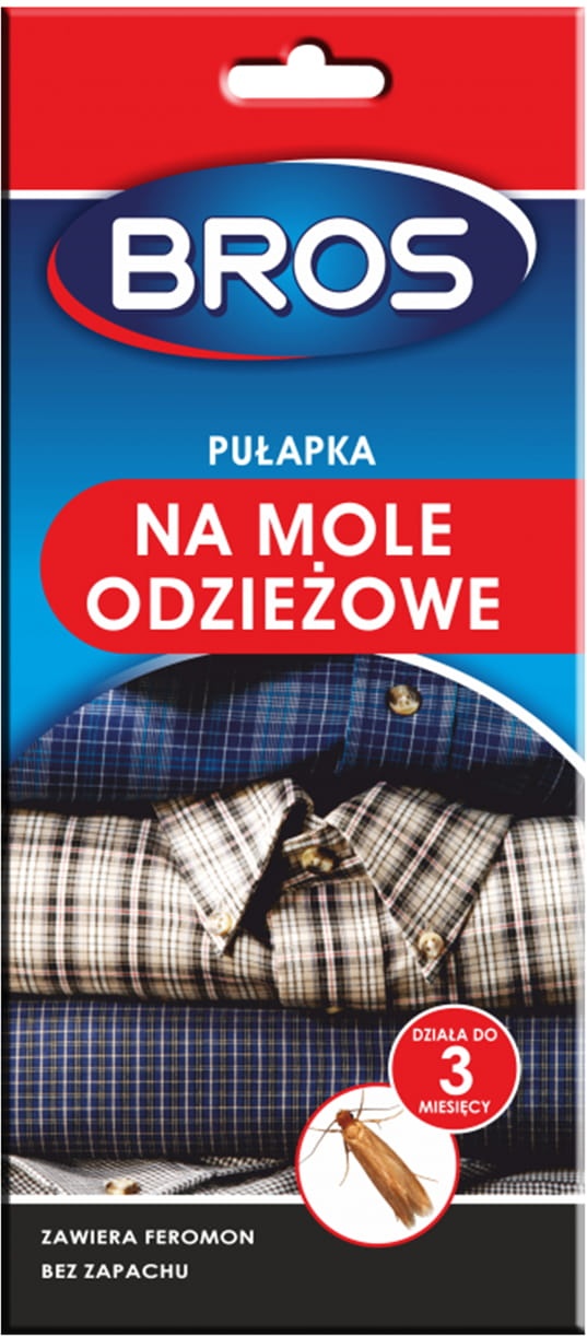 фото Клеевая ловушка-домик для отлова одежной моли, с феромоном bros