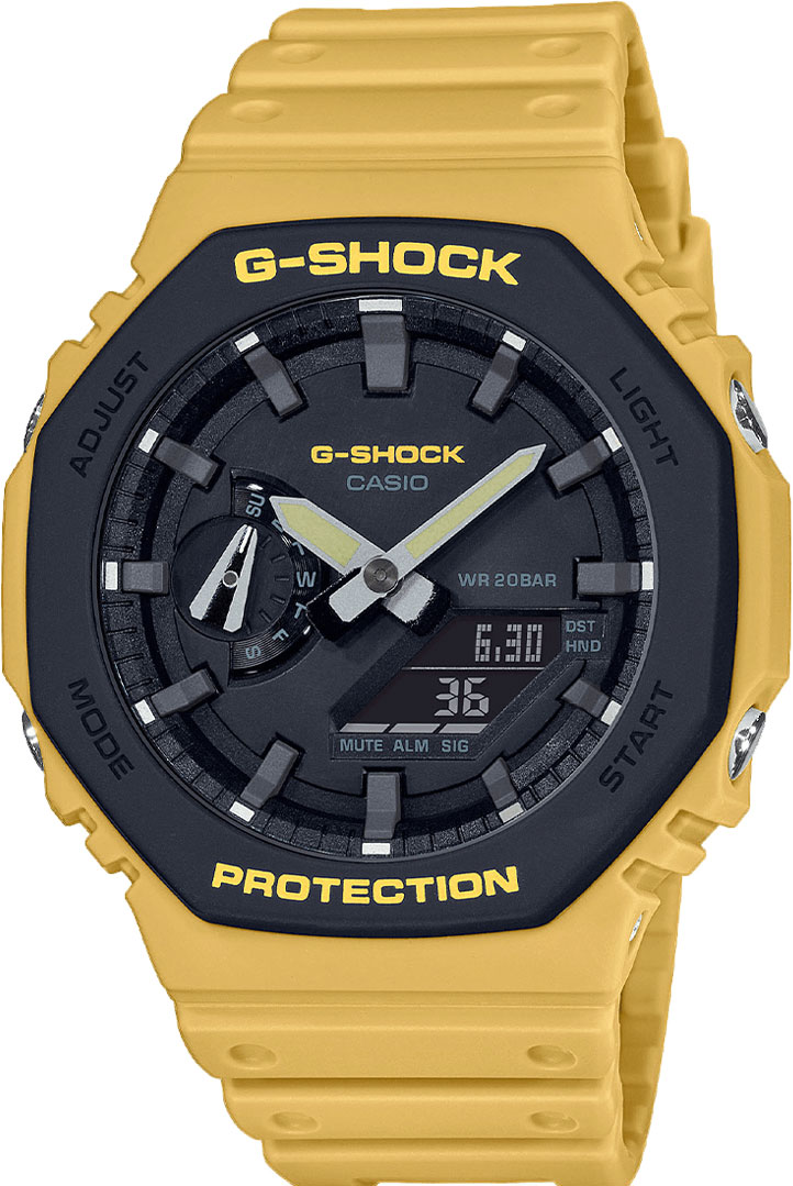 фото Японские наручные часы casio g-shock ga-2110su-9aer с хронографом