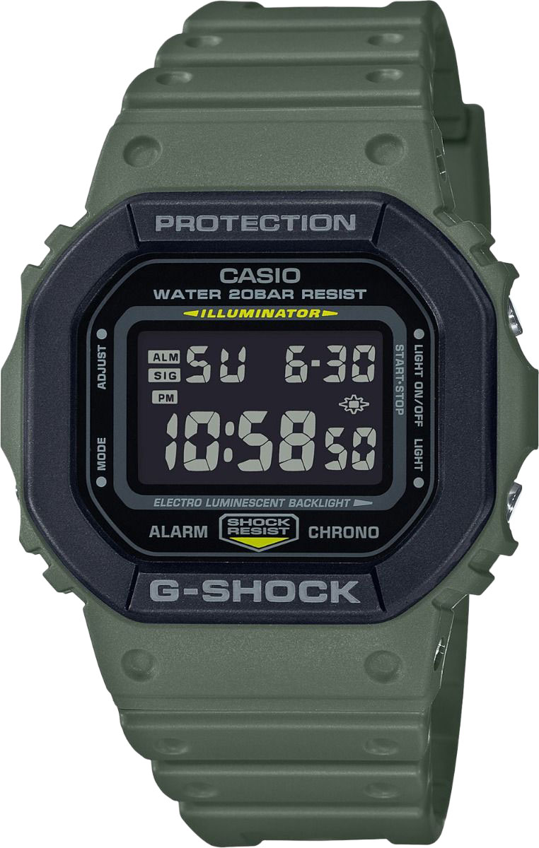 

Наручные часы Casio G-SHOCK DW-5610SU-3ER с хронографом, G-SHOCK DW-5610SU