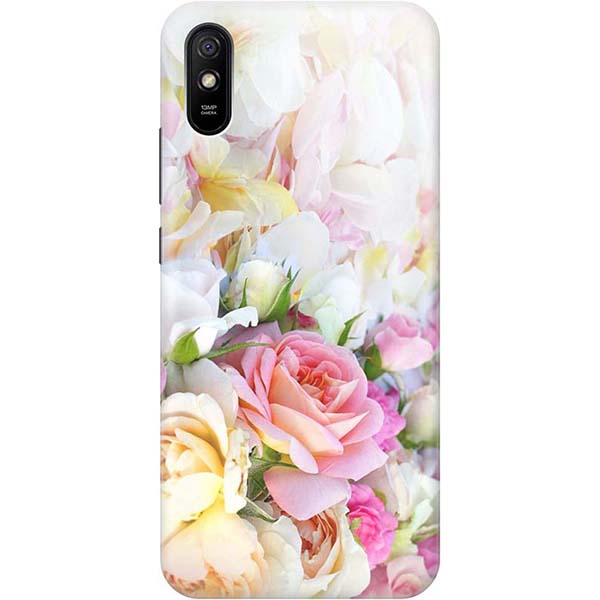 

Bestluck Чехол - накладка ArtColor для Xiaomi Redmi 9A с принтом "Нежные розы", Белый