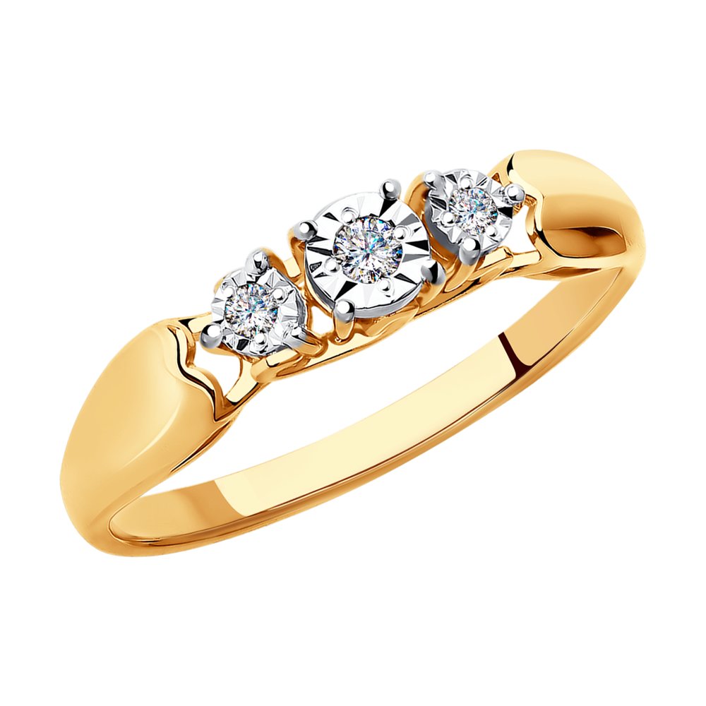 

Кольцо из желтого золота р.  SOKOLOV Diamonds 1011341, бриллиант, 1011341