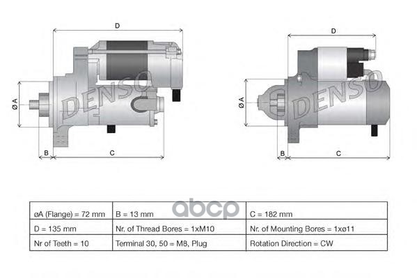 

Стартер Denso DSN946