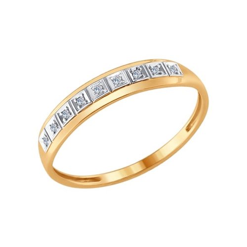 

Кольцо из золота р. 16,5 SOKOLOV Diamonds 1011547, бриллиант, 1011547