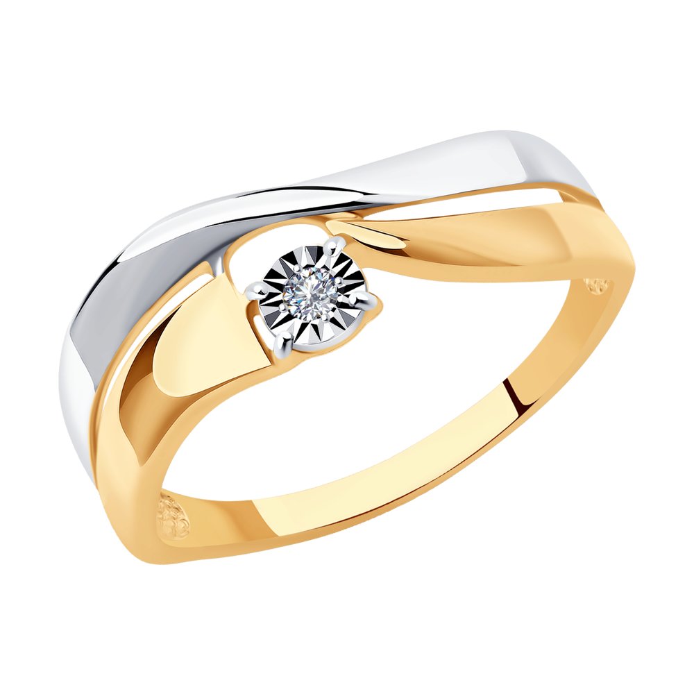 

Кольцо из золота р. 18,5 SOKOLOV Diamonds 1011557, бриллиант, 1011557