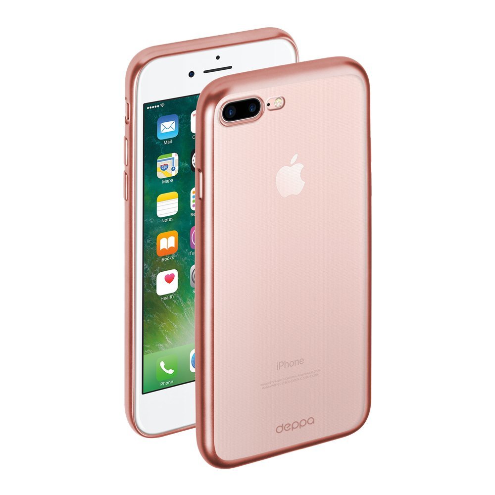 фото Чехол deppa gel plus case для apple iphone 7/8 plus, розовое золото