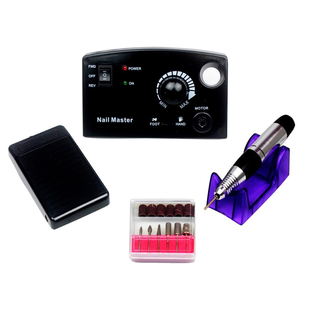 Маникюрный аппарат Nail Master (Nail Drill) ZS-602 35000 об. черный, 45W набор для волос карапунька 2 зажима 4 резинки бантик бусины розовый