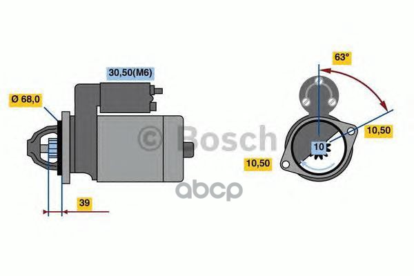 

Стартер BOSCH 0001139037