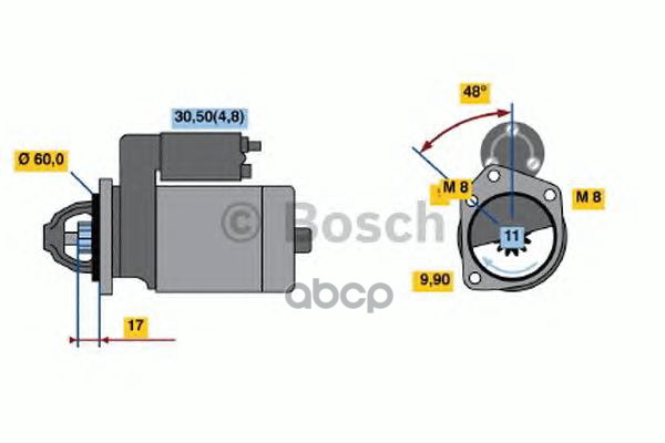 

Стартер BOSCH 0001138005