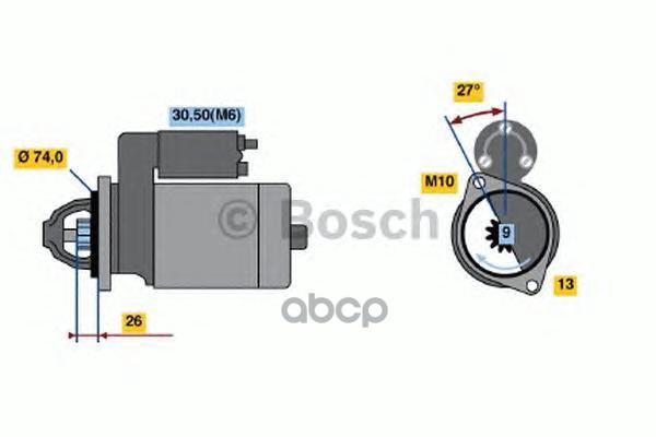 

Стартер BOSCH 0001115016