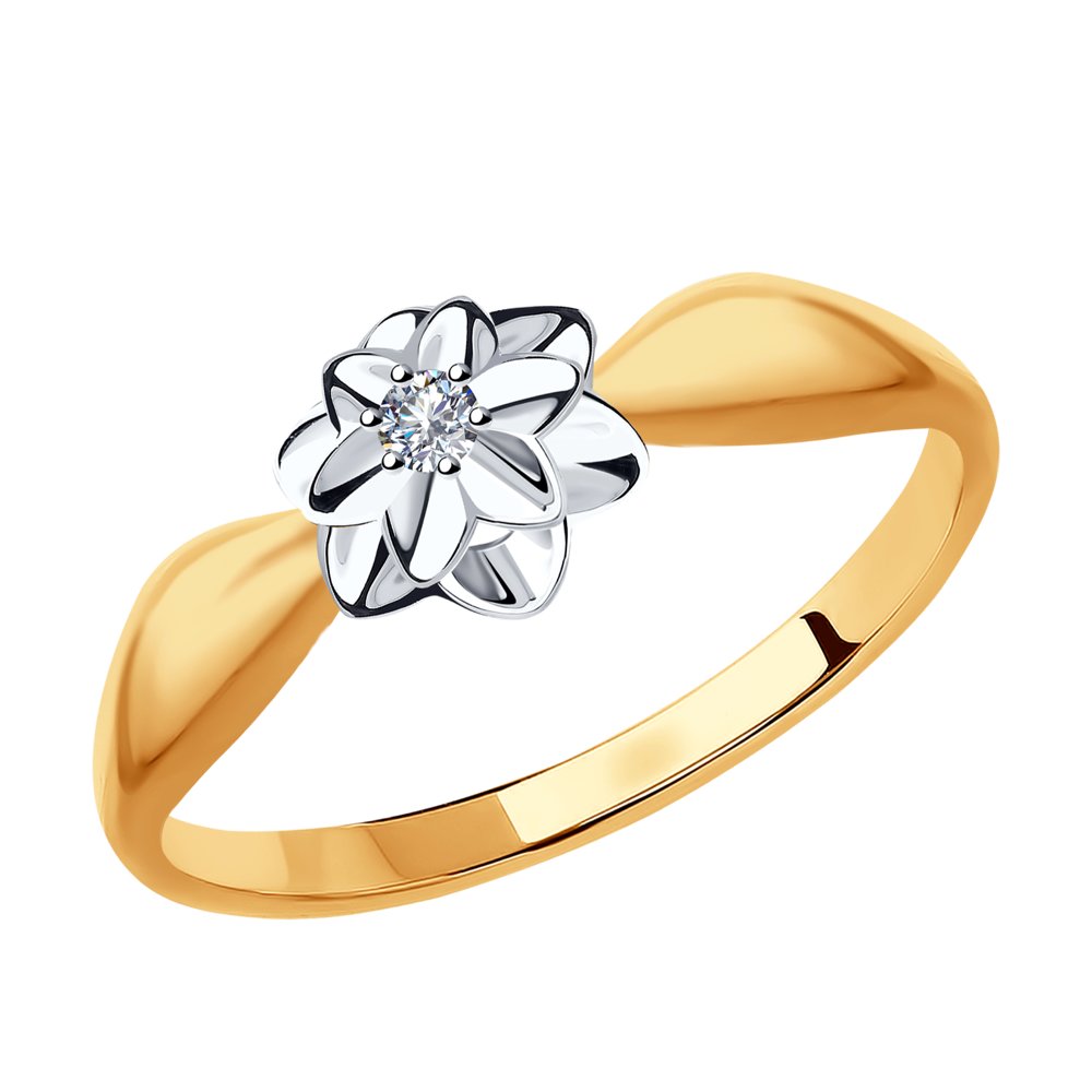 

Кольцо из золота р.  SOKOLOV Diamonds 1011810, бриллиант, 1011810