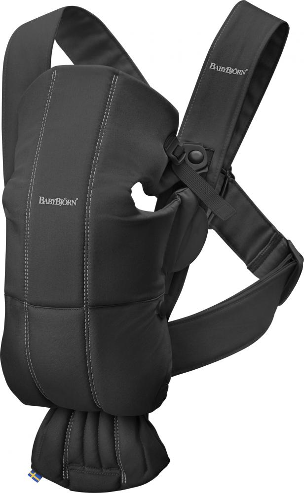 фото Рюкзак для переноски babybjorn mini cotton черный babybjörn