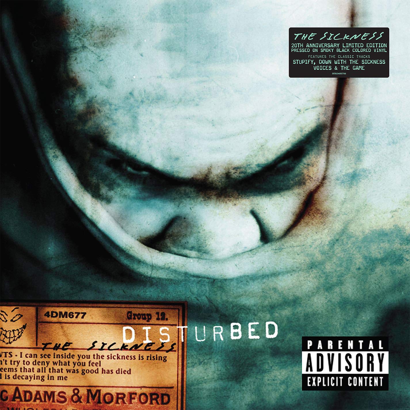 

Disturbed The Sickness (20th Anniversary) (Black Clouds Vinyl)