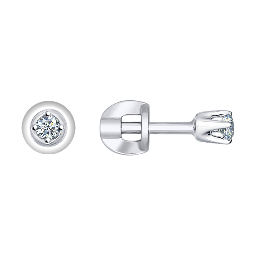 

Серьги женские из золота SOKOLOV 1020045, бриллиант, 1020045