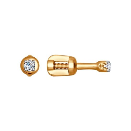 

Серьги-пусеты из золота SOKOLOV 1020046, бриллиант, 1020046
