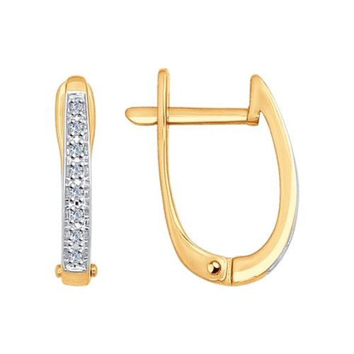 

Серьги женские из золота SOKOLOV 1020971, бриллиант, 1020971