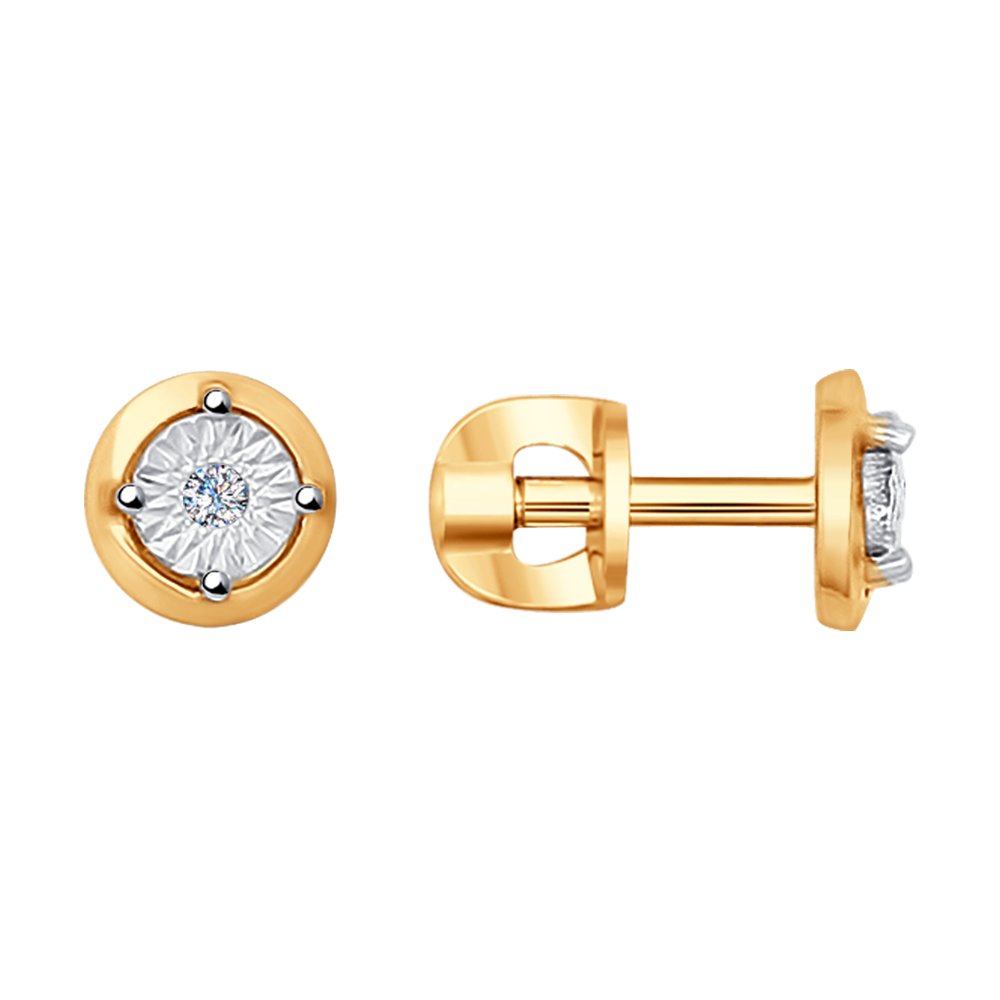 

Серьги женские из золота SOKOLOV 1020984, бриллиант, 1020984