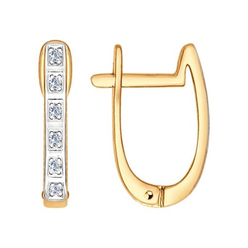 

Серьги женские из золота SOKOLOV Diamonds 1021062, бриллиант, 1021062