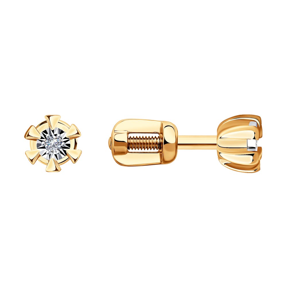 

Серьги женские из золота SOKOLOV 1021493, бриллиант, 1021493