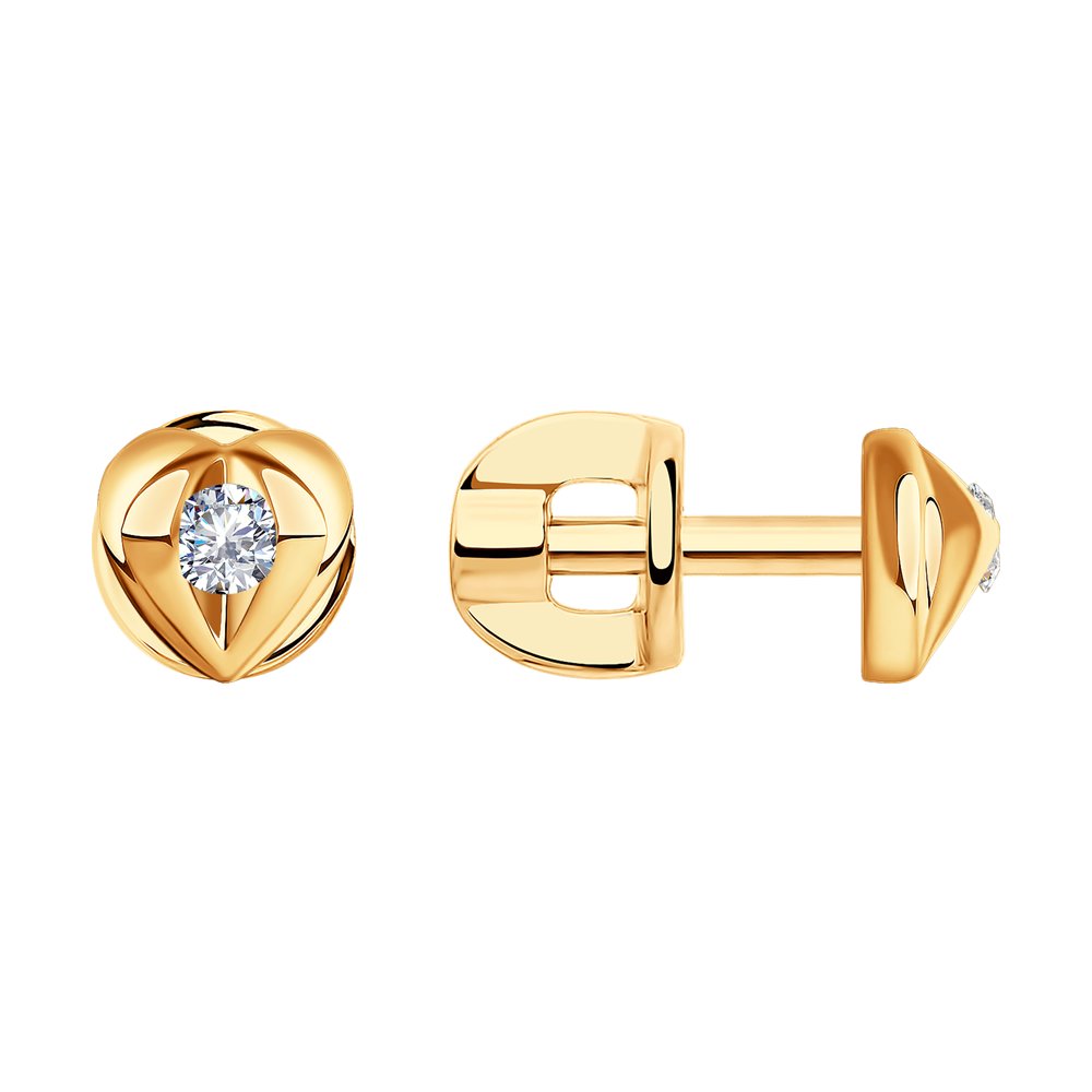 

Серьги женские из золота SOKOLOV 1021519, бриллиант, 1021519