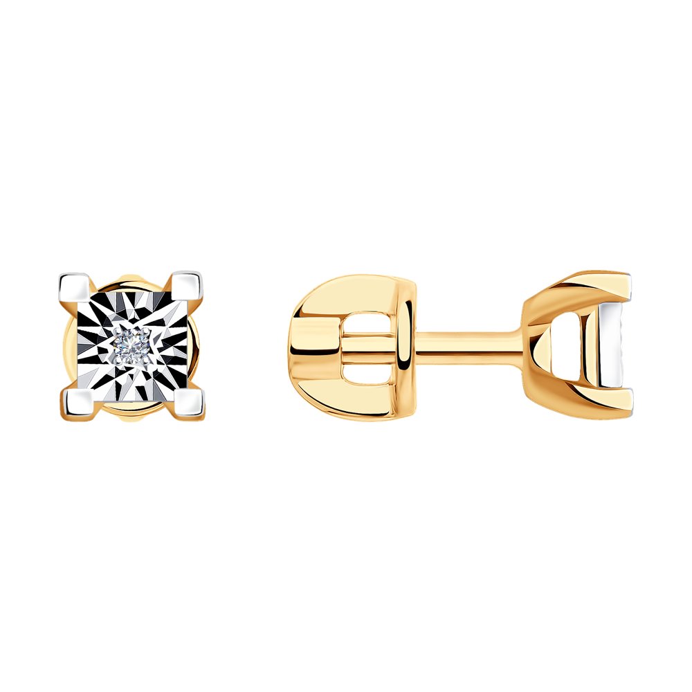 

Серьги женские из золота SOKOLOV 1021545, бриллиант, 1021545