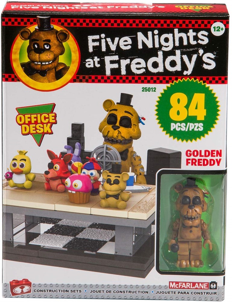 фото Конструктор mcfarlane toys five nights at freddy's office desk small set, 84 детали