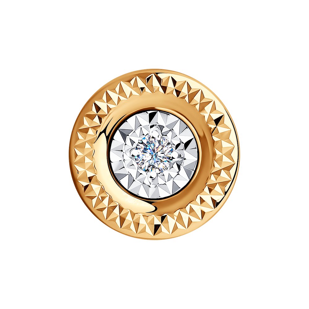 

Бегунок из красного золота SOKOLOV Diamonds 1030764, бриллиант, 1030764