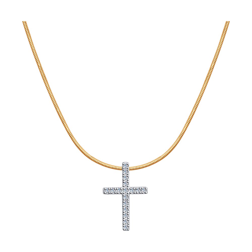 

Колье из красного золота 45 см SOKOLOV Diamonds 1070009, бриллиант, 1070009