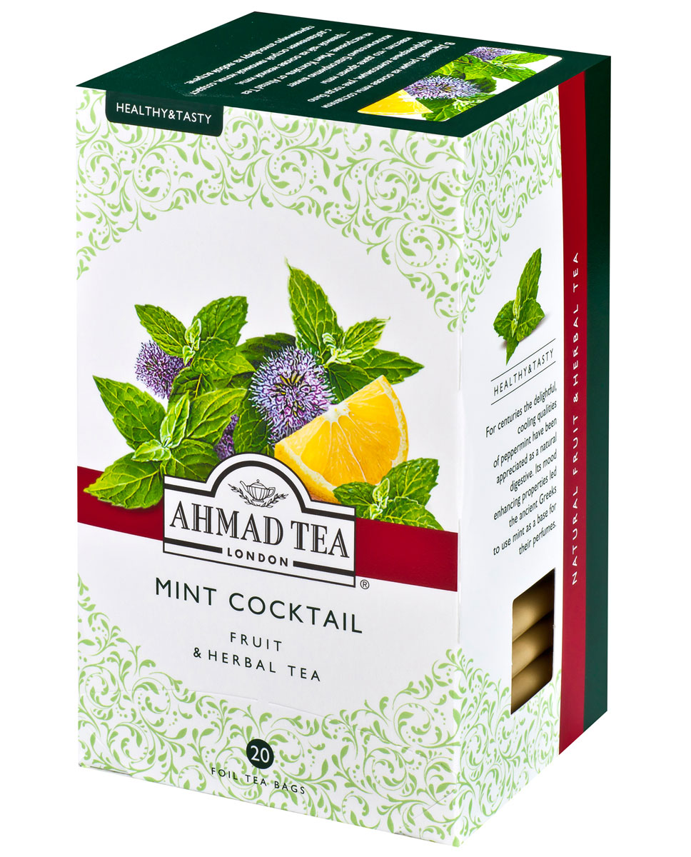 фото Чай ahmad tea травяной мята, лимон 20*1.5 г