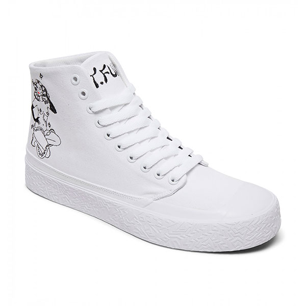 

Кеды мужские DC T-funk Hi S X Tati белые/черные 11 US, T-funk Hi S X Tati