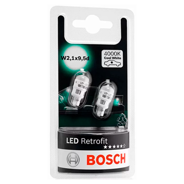 Лампа 12v 1w T4w Led Retrofit 4000k BOSCH арт. 1987301514