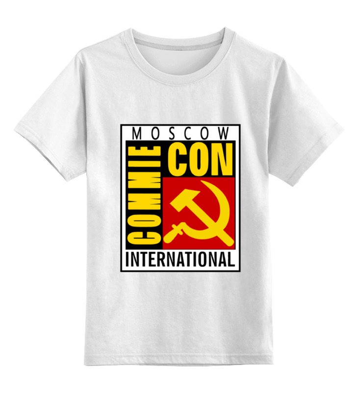 

Детская футболка классическая Printio Moscow commie con, р. 140, Белый, 0000000652303