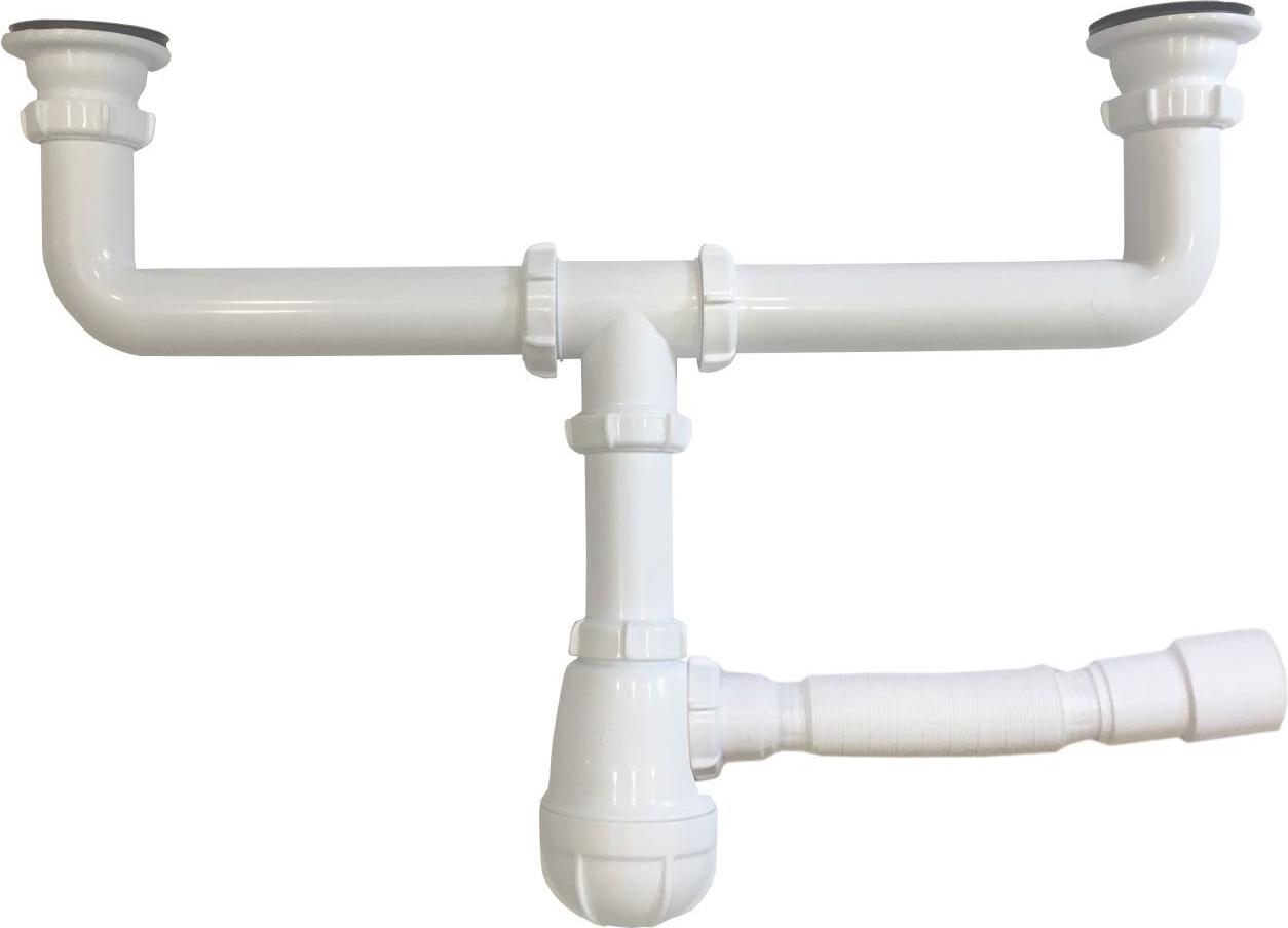 

Сифон Aquant сдвоенный 1 1/2"*40 с г.т. 40х40/50