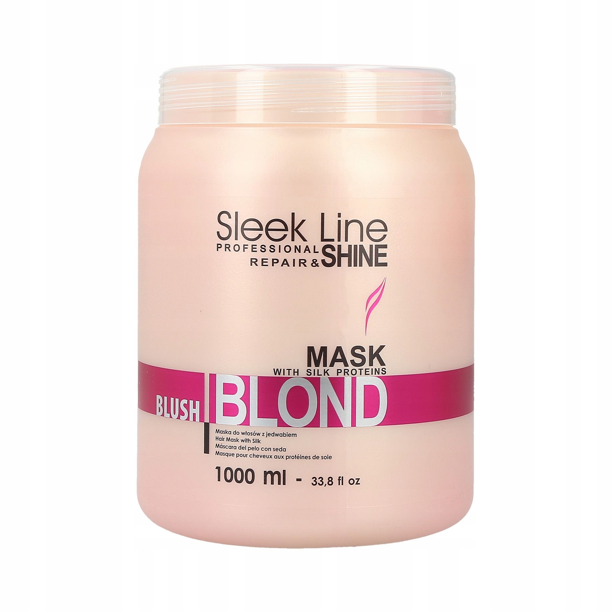 фото Маска stapiz для блондинок "blush blond" sleek line розовая 1000мл