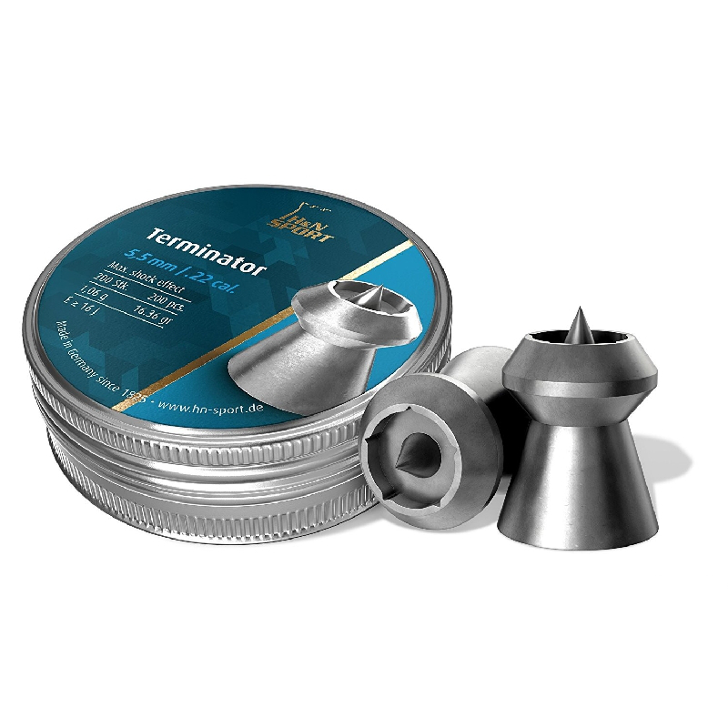 

Пули H&N Terminator 5,5 mm 1.06g (200шт.), Серый