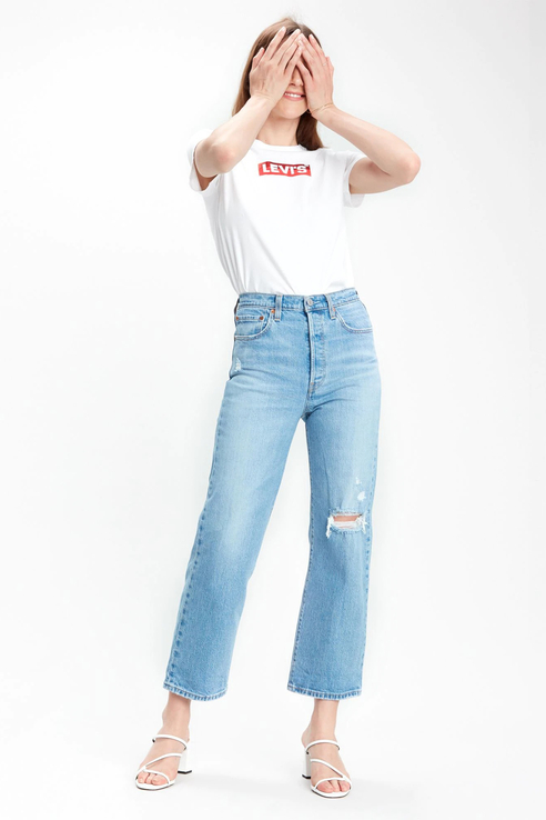 фото Джинсы женские levi's 7269300350 голубые 27/29