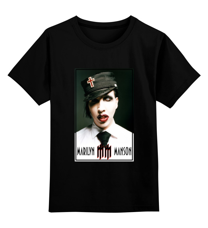 

Детская футболка классическая Printio Marilyn manson, р. 104, Черный, 0000000650298
