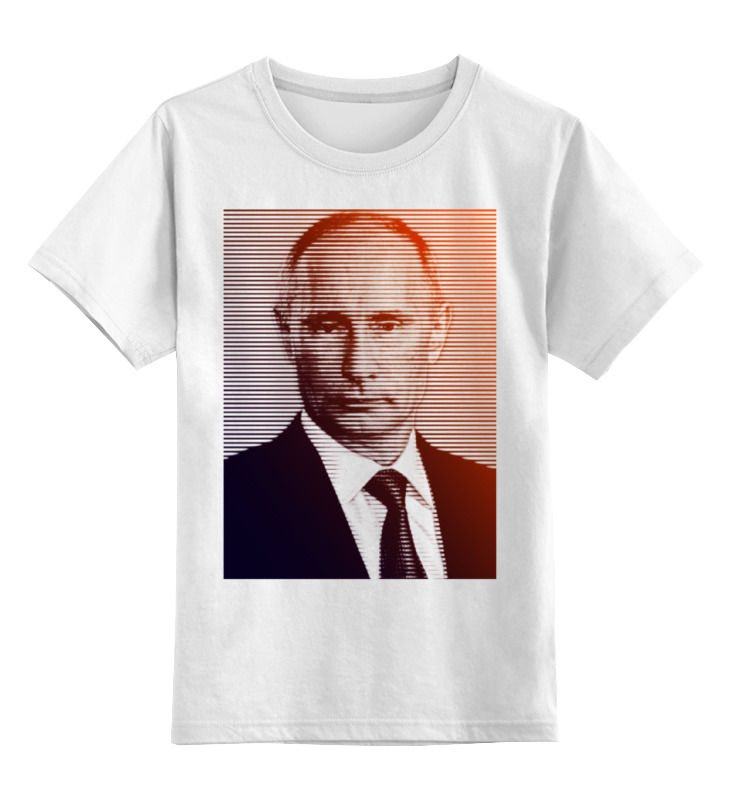 

Детская футболка классическая Printio Путин-арт, р. 104, 0000000650897