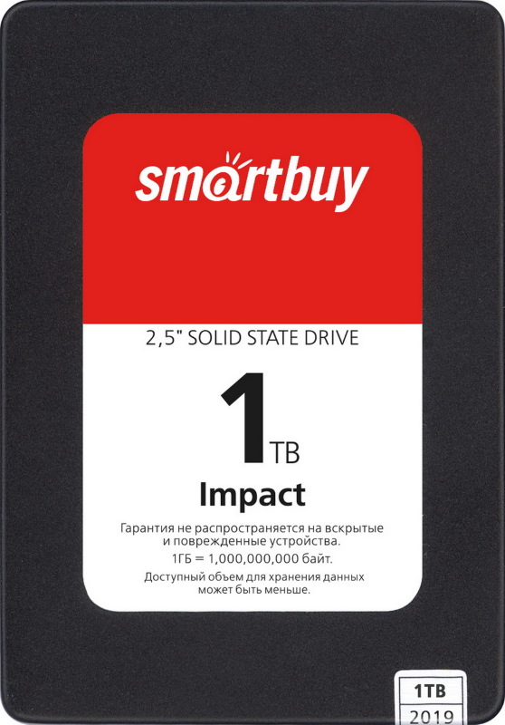 

SSD диск SmartBuy Impact 1ТБ (SBSSD-001TT-PH12-25S3), Impact