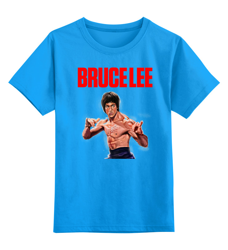 

Детская футболка классическая Printio Bruce lee, р. 164, Голубой, 0000000651024