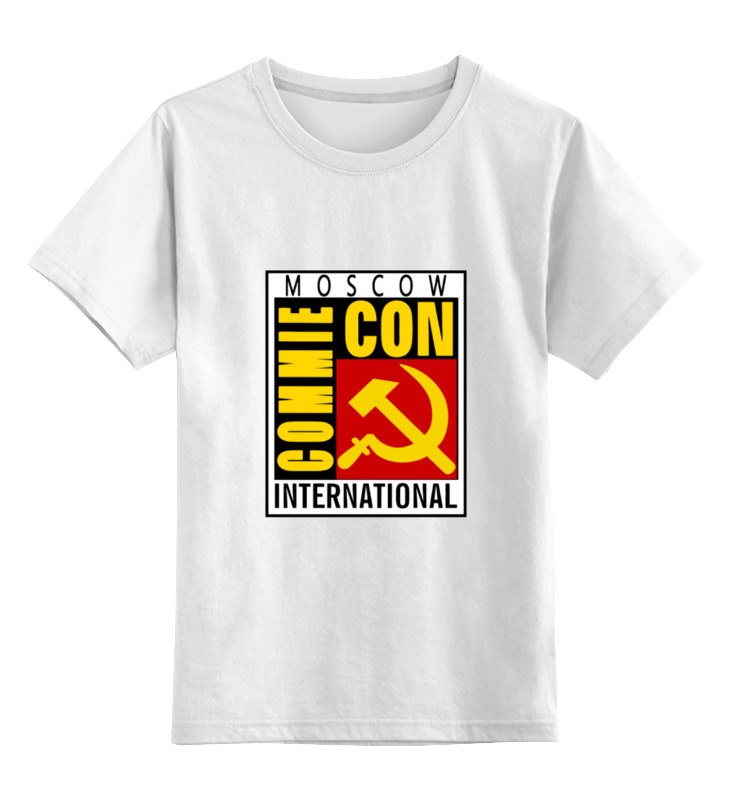 

Детская футболка классическая Printio Moscow commie con, р. 164, Белый, 0000000652279