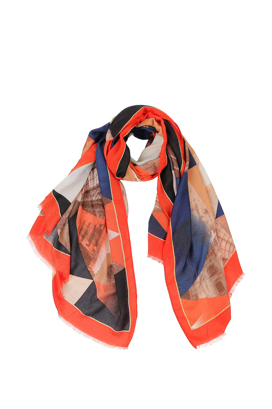 

Шарф женский FABRETTI Z6800-6 разноцветный, Z6800-6