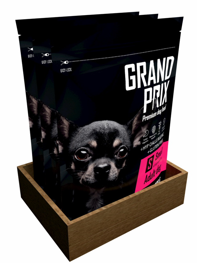 фото Сухой корм для собак grand prix small adult, курица 3 шт по 800 г.
